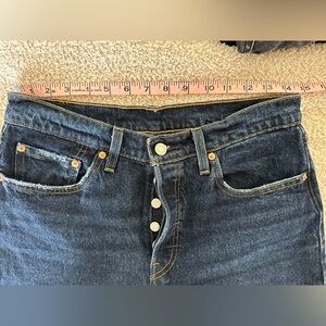 Levi’s Women’s Dark Blue Button-Fly Jeans